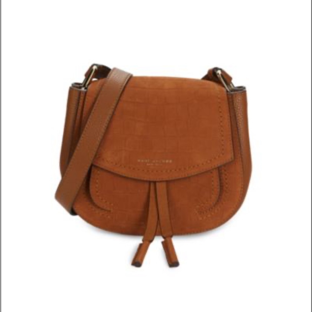 Marc Jacobs Brown Crossbody Bag with Tassel Detail